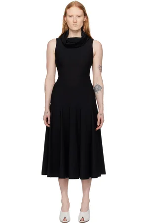 Alaïa Black Hooded Maxi Dress
