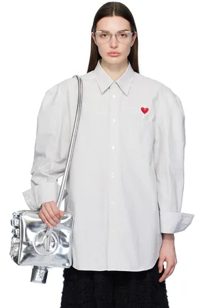 DOUBLET White Robot Shoulder Shirt