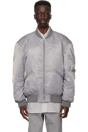 WOOYOUNGMI Gray Padded Bomber Jacket