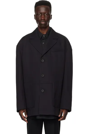 WOOYOUNGMI Black Single-Breasted Blazer