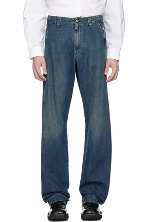 Maison Margiela Blue Zip Jeans