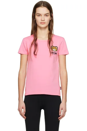 Moschino Pink Appliqué T-Shirt