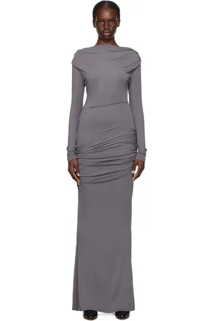 Paris Georgia SSENSE Exclusive Gray Maxi Dress