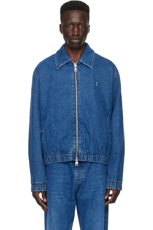 Ami Indigo Ami De Cœur Denim Jacket