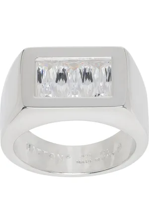 Hatton Labs Triple Baguette Signet Ring