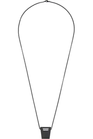Rick Owens Black Dogtag Necklace