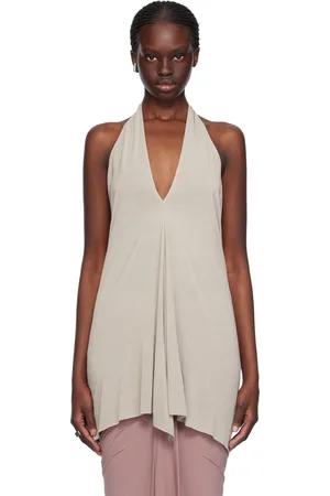 Rick Owens Off-White Halter Tank Top
