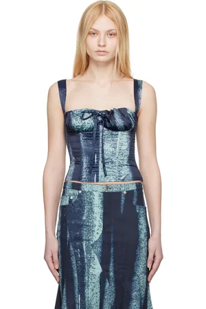 Miaou Blue Agnes Tank Top