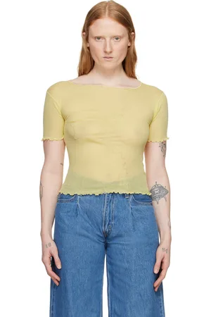 Baserange Yellow Gerrymandered T-Shirt