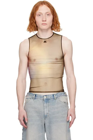 Courrèges Brown Aura Tank Top