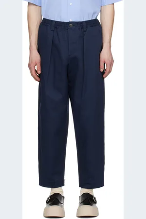 Marni Navy Drawstring Trousers