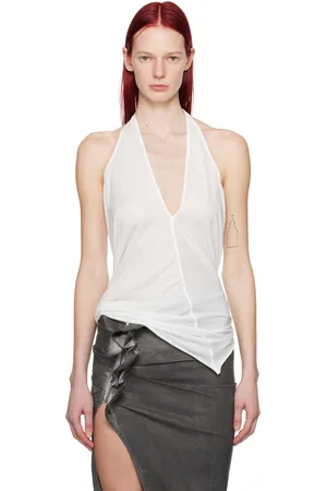 Rick Owens Off-White Halter T Tank Top