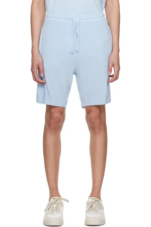 HUGO BOSS Blue Embroidered Shorts