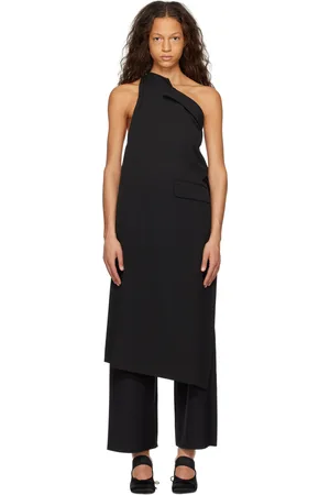 Maison Margiela Black Asymmetric Tank Top