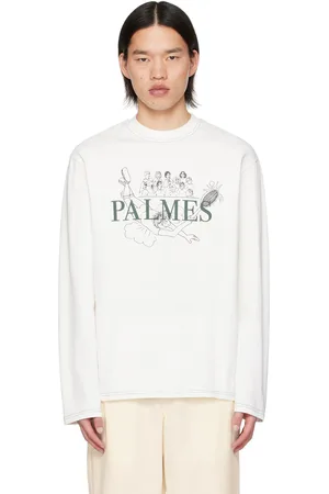 Palmes White Stumble Tennis Long Sleeve T-Shirt