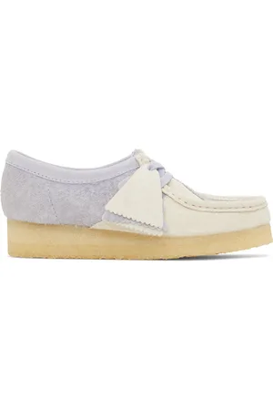 Clarks Blue & Off-White Wallabee Derbys