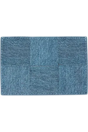 Bottega Veneta Blue Cassette Credit Card Holder
