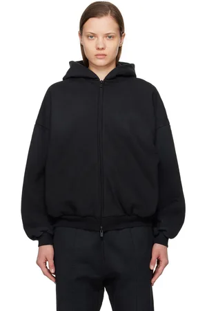 FEAR OF GOD Black Full Zip Hoodie