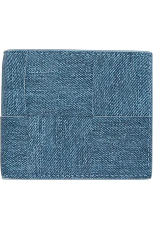 Bottega Veneta Blue Cassette Bi-Fold Wallet