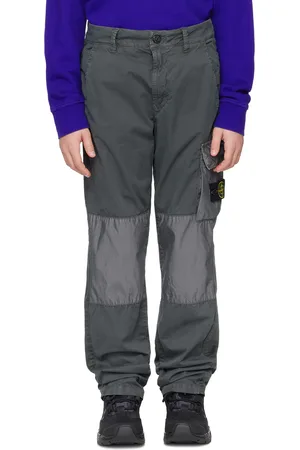 Stone Island Kids Gray 30510 Cargo Pants