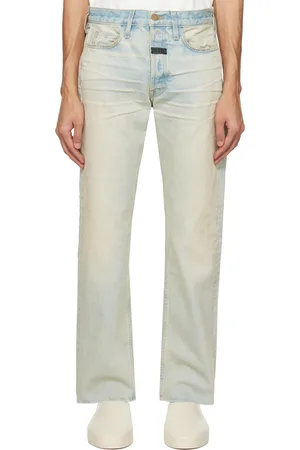 FEAR OF GOD Blue Straight-Leg Jeans