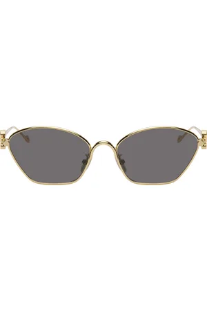 Loewe Gold Anagram Hexagonal Sunglasses