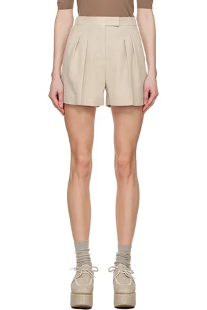 Max Mara twill mini shorts - White