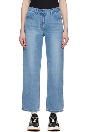 Ader Error Blue Significant Tag Jeans