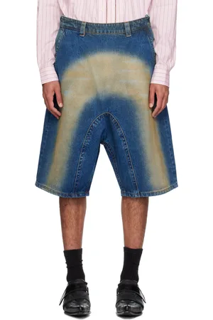 Y / PROJECT Blue Sprayed Shorts