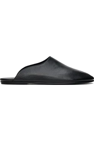 The Row Black Nicco Loafers