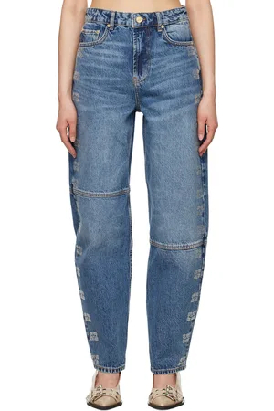 Ganni Blue Sparkle Stary Jeans
