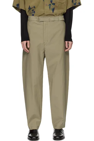 LEMAIRE Khaki Belted Trousers