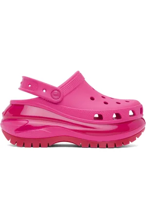 Crocs Pink Mega Crush Clogs