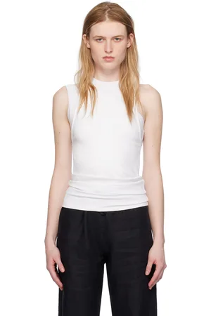 HUGO BOSS White Layered Tank Top