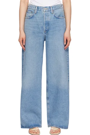 AGOLDE Blue Low Slung Jeans