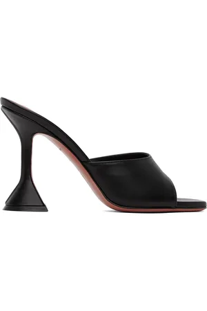 Amina Muaddi Lupita Slipper Heeled Sandals