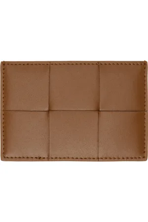Bottega Veneta Brown Cassette Credit Card Holder