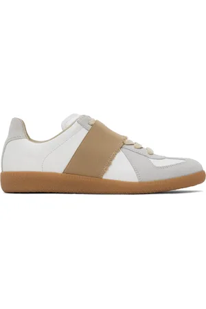 Maison Margiela White & Gray Replica Elastic Band Sneakers