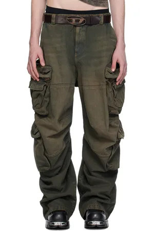 Diesel SSENSE Exclusive Brown Denim Cargo Pants