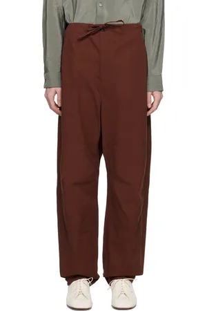 LEMAIRE Brown Maxi Trousers
