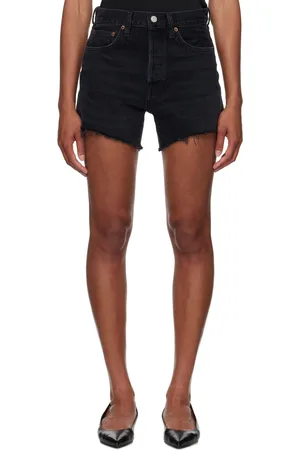 AGOLDE Black Parker Denim Shorts
