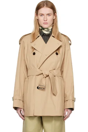 Burberry Beige Double-Breasted Jacket