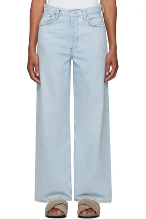 AGOLDE Blue Low Slung Jeans
