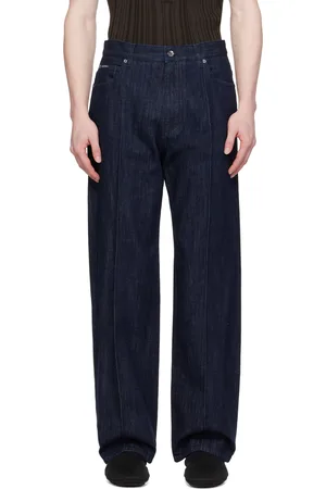 Dolce & Gabbana Navy Pinched Seam Jeans