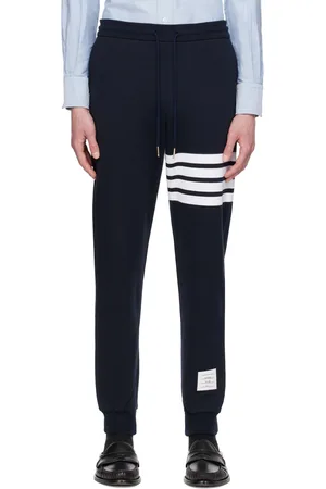 Thom Browne Navy 4-Bar Sweatpants