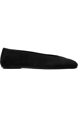 The Row Black Eva Two Ballerina Flats
