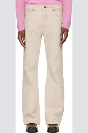 OUR LEGACY Beige Moto Cut Jeans