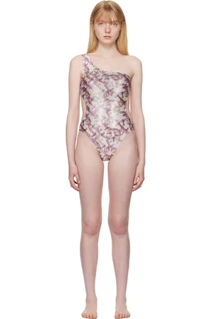 Vivienne Westwood White Crazy Orb One-Piece Swimsuit