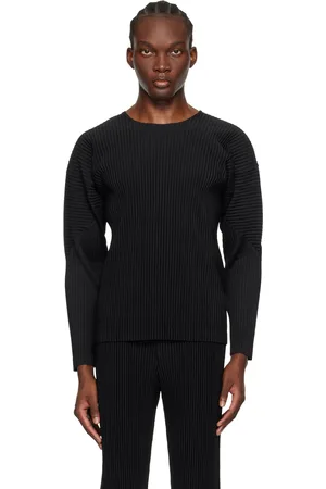 Issey Miyake Black Basics Long Sleeve T-Shirt