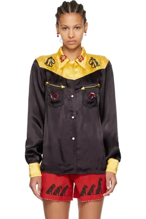 BODE Yellow & Black Rodeo Shirt